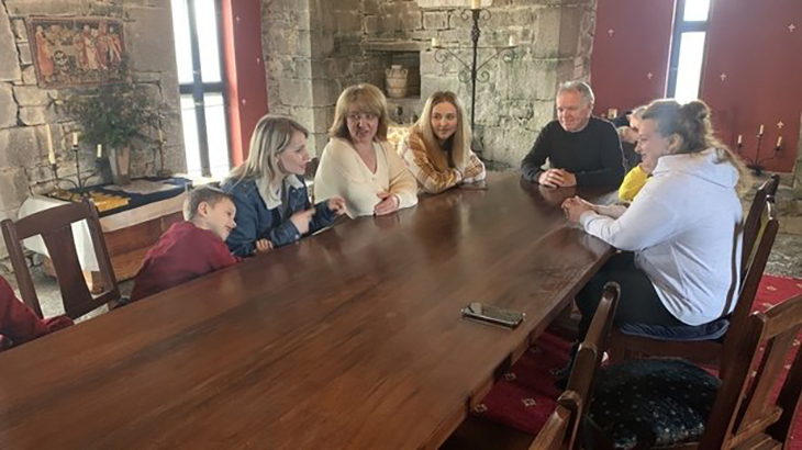 Ukrainian Refugees Flee To Ireland And Now Live In A Castle Owned By A Good Samaritan
